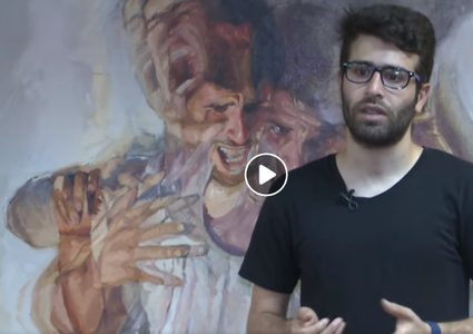 الفنان أحمد ياسين يبدع في فن النحت والرسم على جذوع شجر الصبار