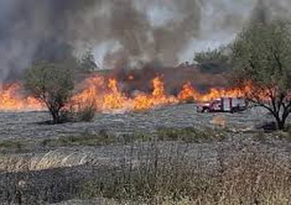 الاحتلال يزعم اندلاع حريق في كيبوتس "بئيري" بفعل البالونات
