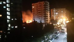اندلاع حريق ضخم في العاصمة السورية دمشق
