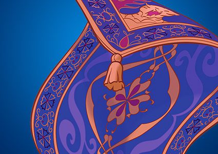 شرطي روسي يلاحق علاء الدين على بساطه!