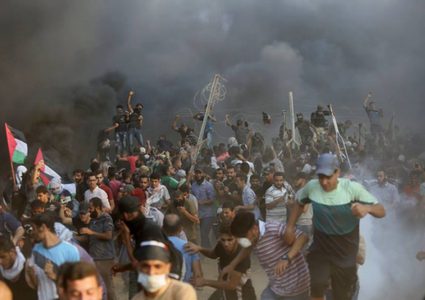 اصابات خلال قمع الاحتلال للمشاركين في مخيمات العودة شرق غزة