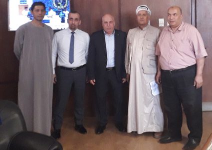 وفد من وزارة الصحة الفلسطينية يصل معهد الكبد القومي بشبين الكوم