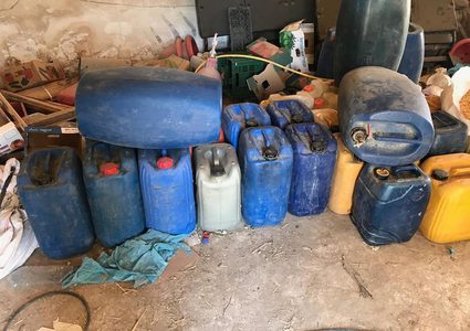 ضبط نحو 1000 لتر سولار مهرب و 29 أسطوانة غاز غير صالحة