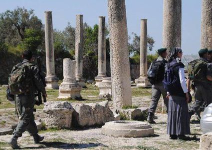 مستوطنون يقتحمون موقع سبسطية الأثري