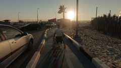 افتتاح أول استراحة تناسب ذوي الاعاقة على شاطئ بحر غزة