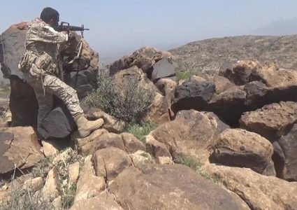 الجيش الوطني اليمني يتقدم لجبل ناصة الاستراتيجي بالضالع
