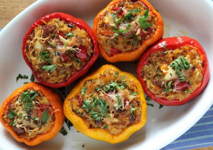 مقبلات الفلفل الحلو المحشو