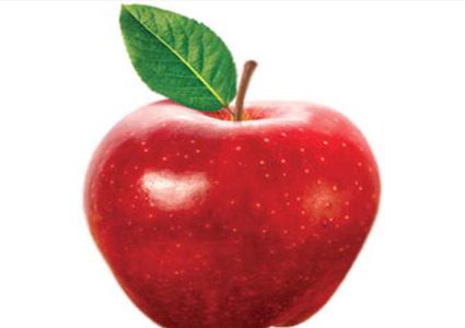 تفاحة واحدة تحتوي على 100 مليون نوع بكتيريا