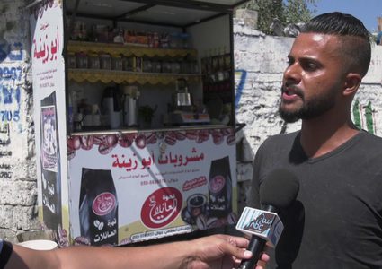 عربة المشروبات الساخنة مشروع شاب من غزة للهروب من البطالة