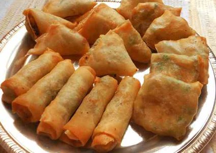 سمبوسة بالخضار والكاري