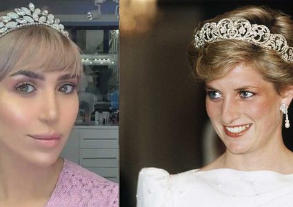 الدكتورة خلود تقلد الأميرة ديانا