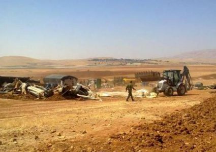 هدم مساكن وممتلكات 4عائلات فلسطينية بالأغوار