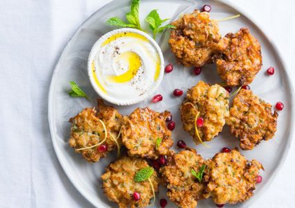 فطائر القرنبيط المقرمشة