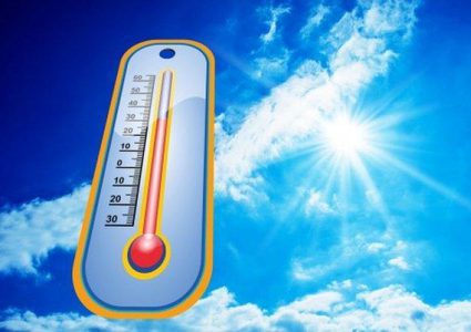 اجواء حارة الى شديدة الحرارة