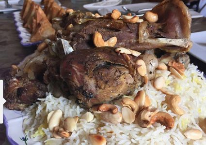 أرز مديني باللحم لغداء العيد