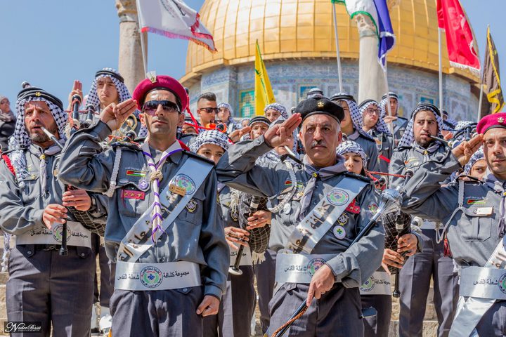 مسير كشفي في مدينة القدس ابتهاجًا بعيد الأضحى