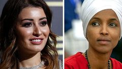 ملكة جمال العراق تهاجم حماس والهان عمر فماذا قالت..؟!