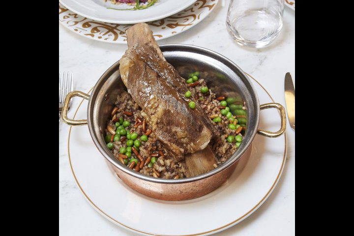 الأوزي مع ضلع الخروف