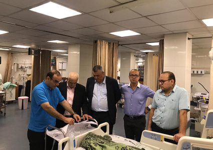 وفد وزاري يتفقد المستشفيات الحكومية في غزة