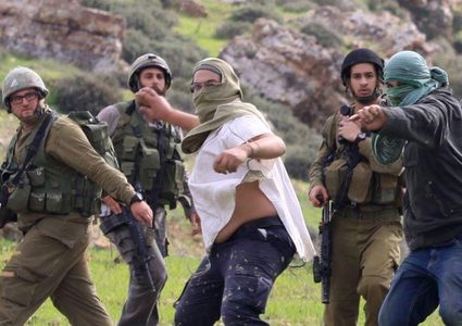 مواجهات جنوب نابلس عقب اقتحام قرية عوريف