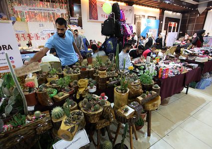 معرض "المرايا الفلسطينية" للحرف اليدوية التقليدية في غزة