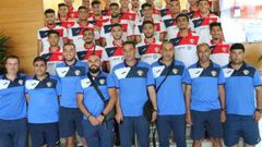 وصول بعثة المنتخب الأردني المشاركة في بطولة اتحاد غرب آسيا
