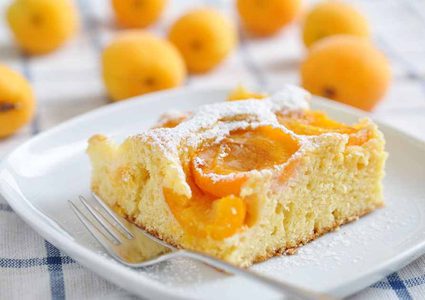 كعكة المشمش الباردة