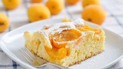 كعكة المشمش الباردة