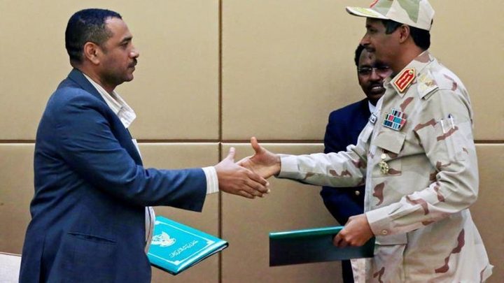 التوافق على أعضاء مجلس السيادة الخمسة في السودان