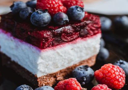 تشيز كيك بارد بالعنبية