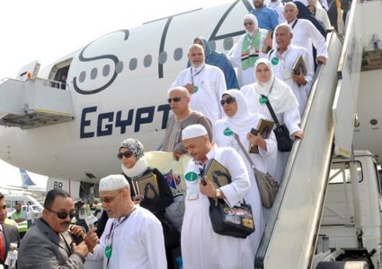 وصول 762 حاجاً من حجاج قطاع غزة لمطار القاهرة