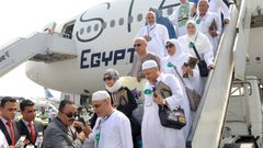 وصول 762 حاجاً من حجاج قطاع غزة لمطار القاهرة