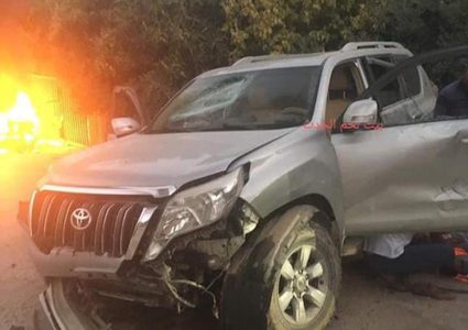 إطلاق النار على مواطن وحرق مركبته