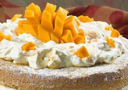 تورتة المانجو بطريقة صحية