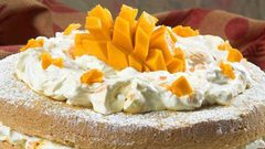 تورتة المانجو بطريقة صحية