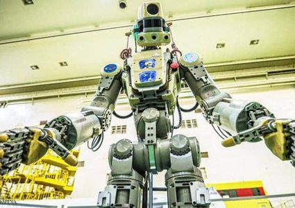 أول روبوت بشري روسي يرسل لمحطة الفضاء الدولية