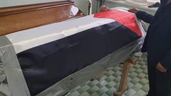 جثمان الشهيد تامر السلطان في طريقه إلى قطاع غزة