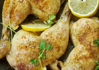 دجاج بالفرن بالليمون والسماق