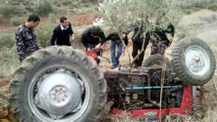 مصرع مواطن بحادث انقلاب جرار زراعي في نابلس