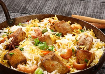 طريقة عمل أرز برياني بسمك فيليه