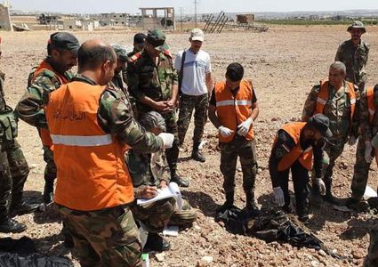 الجيش السوري يستعيد جثامين 17 جنديا