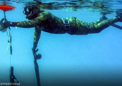 كارثة يتعرض لها غواص أثناء الصيد