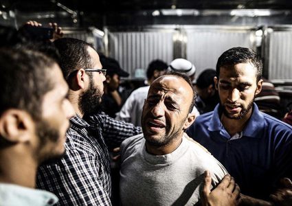 صور من وداع جثمان الشهيد الطفل خالد إياد الربعي (14 عامًا)