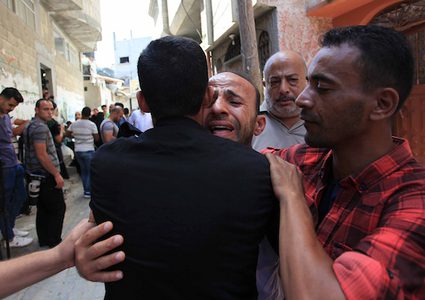 وداع الشهيدين الربعي والأشقر في غزة