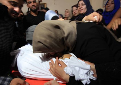 وداع الشهيدين الربعي والأشقر في غزة