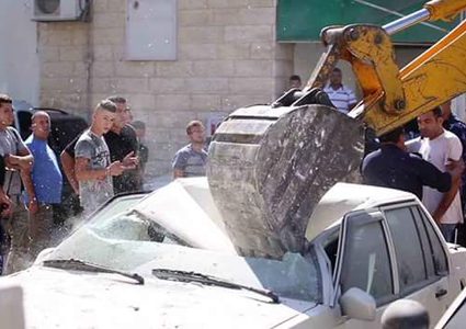 اتلاف 42 مركبة غير قانونية في بلدة روجيب قضاء بنابلس