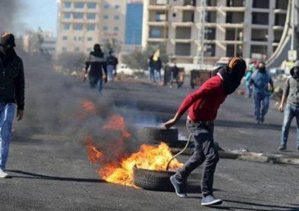 مواجهات على المدخل الشمالي لمدينة البيرة