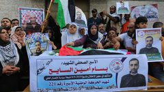 تضامن شعبي واسع في قطاع غزة مع الأسير بسام السايح عقب استشهاده في سجون الاحتلال الاسرائيلي جراء سياسة الاهمال الطبي