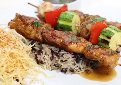 دجاج متبل مع الأرز