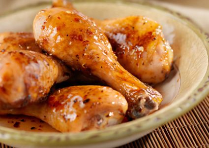 ​​​​​​​الدجاج مع صلصة الخردل والكركم